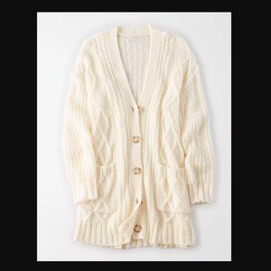 EUC AE Oversized Cable Knit Cardigan